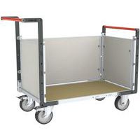 Platformwagen PP honingraatstructuur 2 duwbeugels + 1 zijpaneel - FIMM